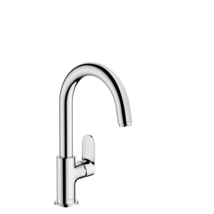 Смеситель для раковины hansgrohe Vernis Blend 71554000, 210 со сливным гарнитуром, хром