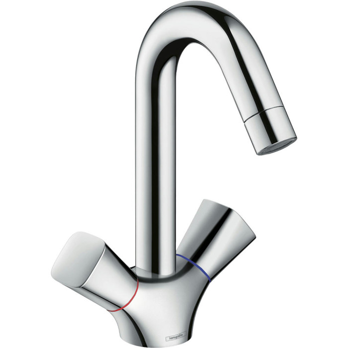 Смеситель для раковины Hansgrohe Logis 71222000 с донным клапаном