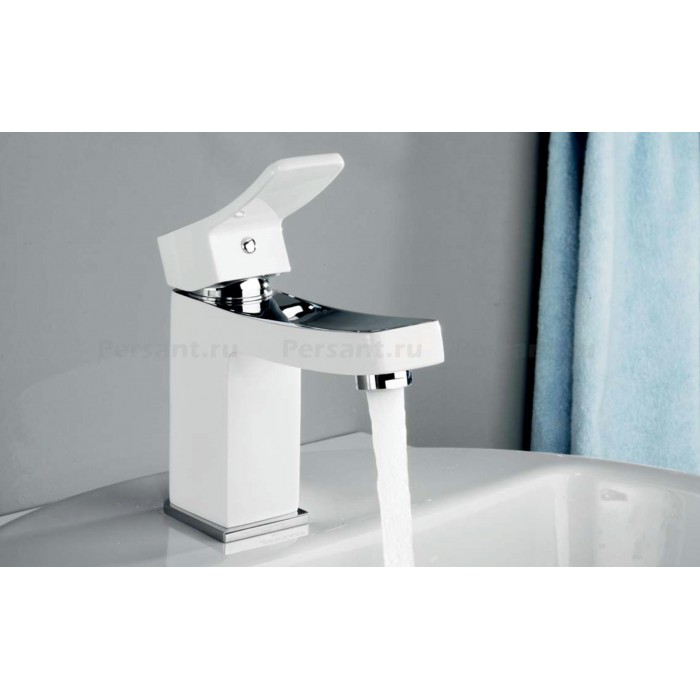 Смеситель для раковины WasserKRAFT Aller 1063WHITE белый/хром