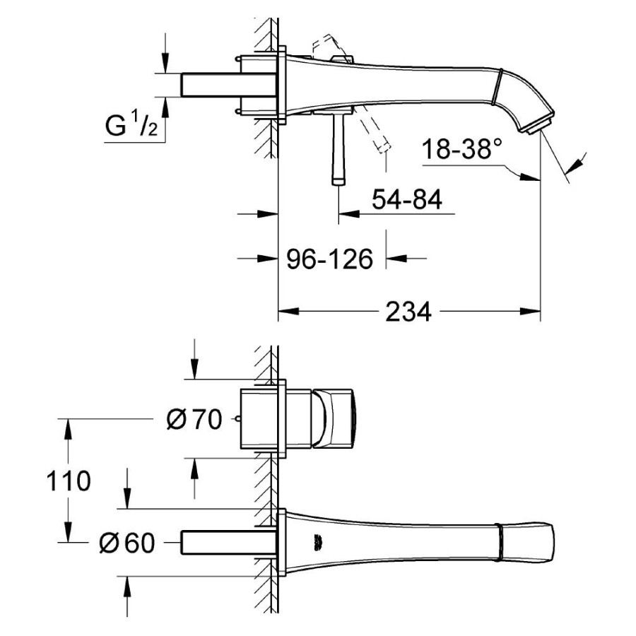 Смеситель для раковины Grohe Grandera 19930000