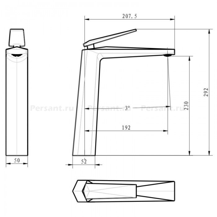 Смеситель для раковины Boheme Venturo 382