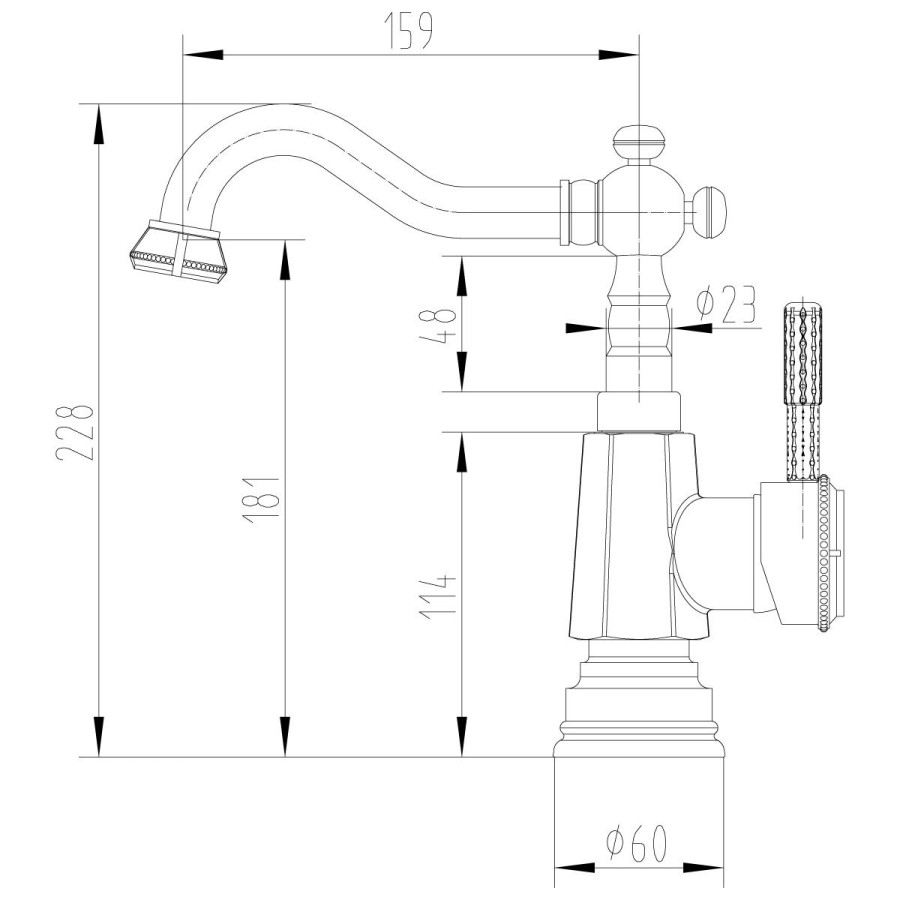 Смеситель для раковины Lemark Jasmine LM6604ORB