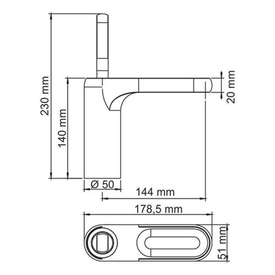 Смеситель для раковины WasserKraft Kammel 1803