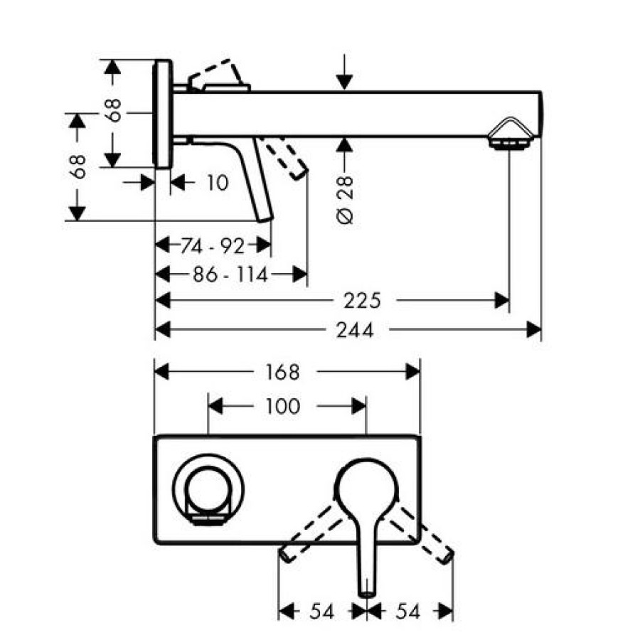 Смеситель для раковины hansgrohe Talis S 72111000