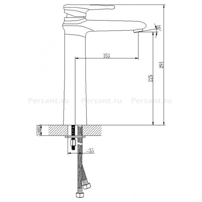 Смеситель для раковины Lemark Status LM4409C хром