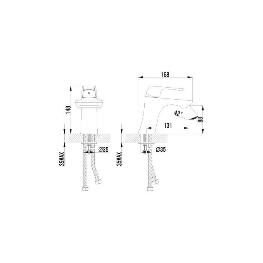 Смеситель для раковины Lemark Unit LM4546C