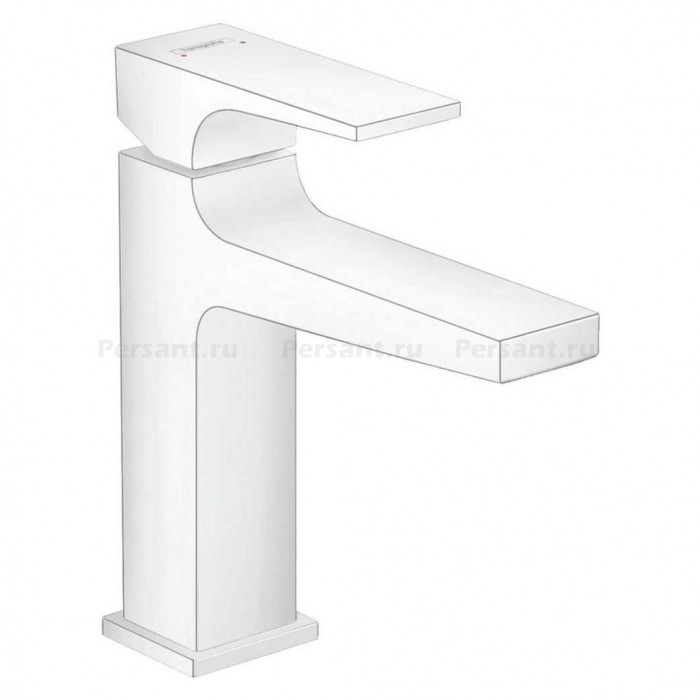 Смеситель для раковины hansgrohe Metropol 32507700 белый матовый