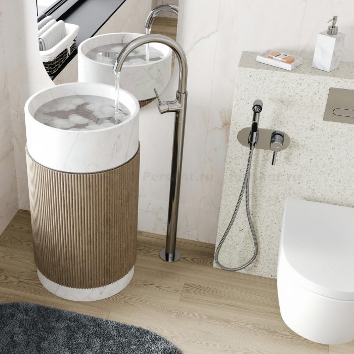 Смеситель для раковины WasserKRAFT Main 4153 напольный, хром