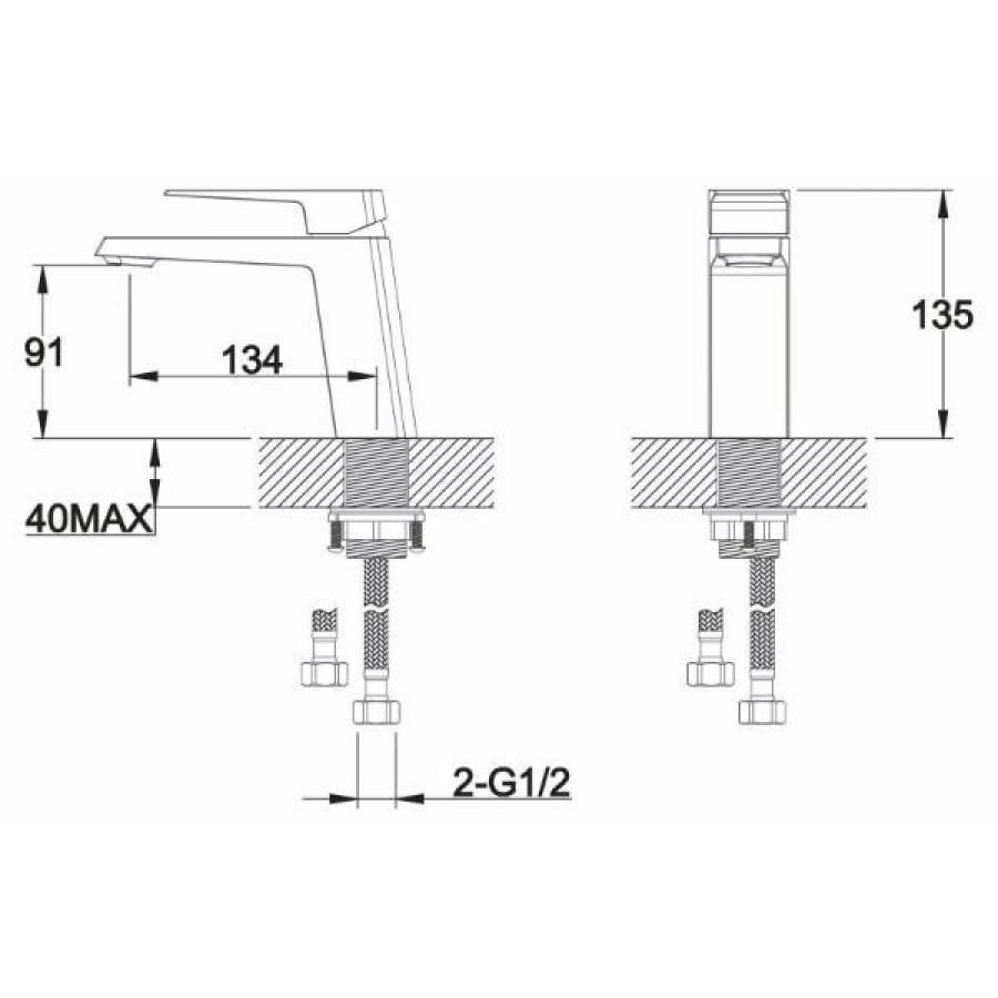 Смеситель для раковины BelBagno Arlie ARL-LVM-CRM