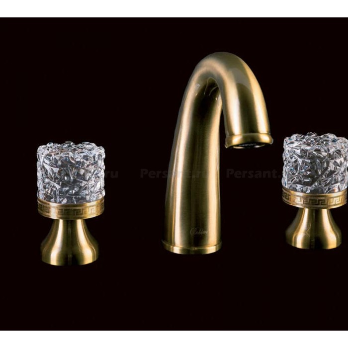 Смеситель для раковины Boheme Crystal 317-CRST бронза
