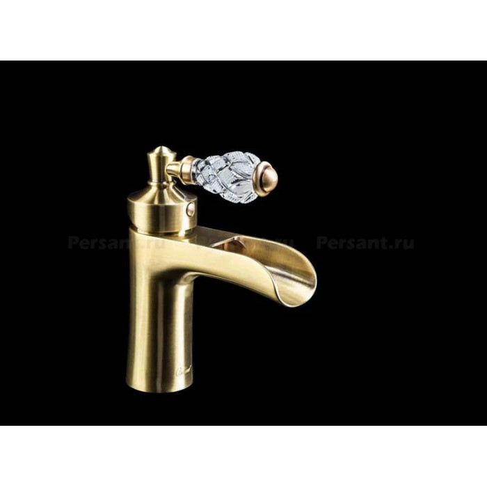 Смеситель для раковины Boheme Vogue Crystal 201-CRST бронза
