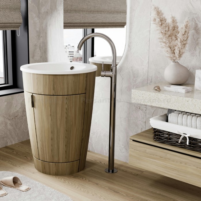Смеситель для раковины WasserKRAFT Main 4153 напольный, хром