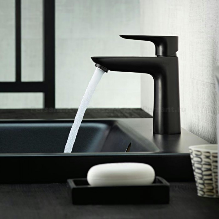Смеситель для раковины hansgrohe Talis E 71710670 черный матовый