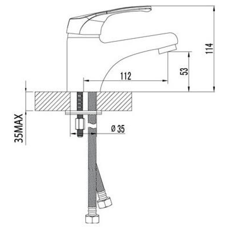 Смеситель для раковины Lemark Omega LM3106C