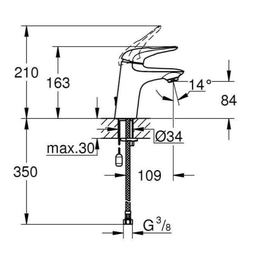 Смеситель для раковины Grohe Eurostyle 2015 23566003