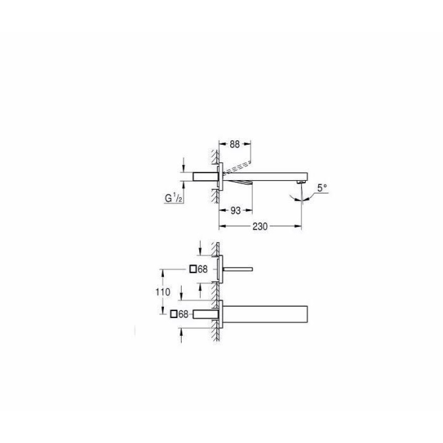 Смеситель для раковины Grohe Eurocube Joy 19998000