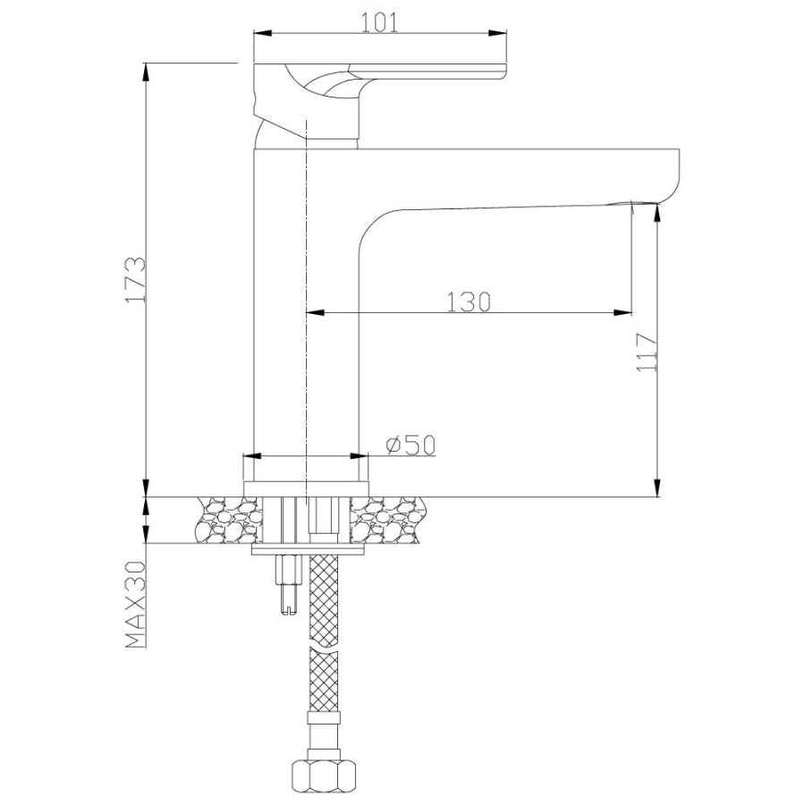 Смеситель для раковины Rossinka RS33 RS33-13