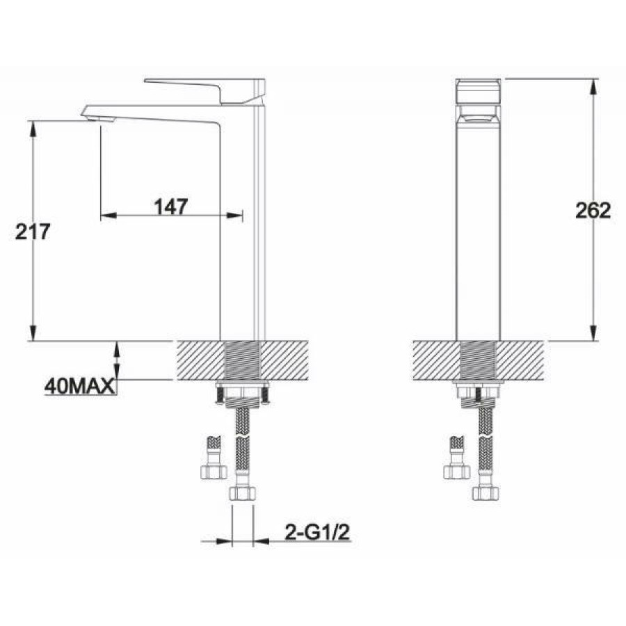 Смеситель для раковины BelBagno Arlie ARL-LMC-CRM