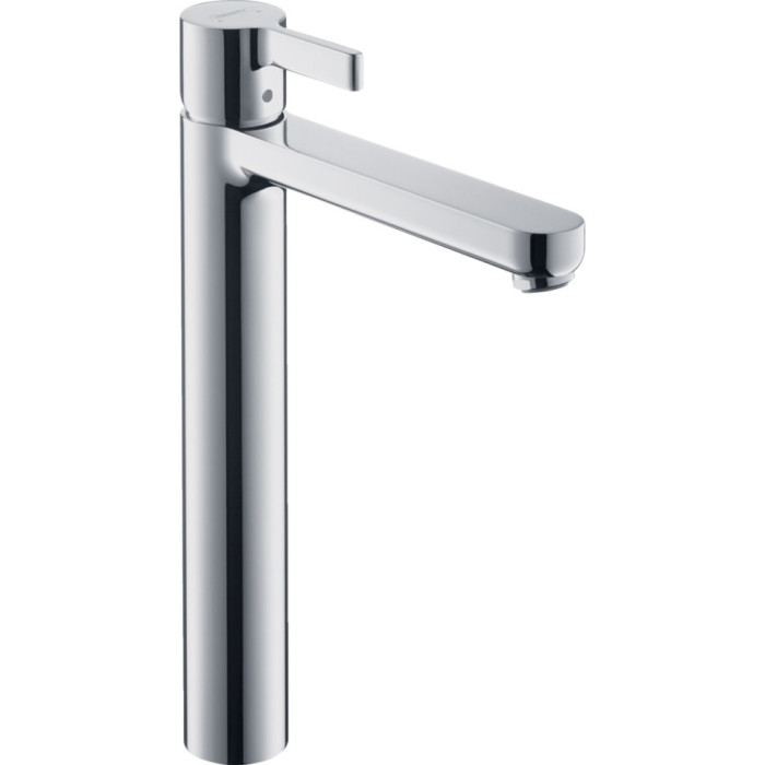 Смеситель для раковины hansgrohe Metris S Highriser 31023000 без сливного набора, хром