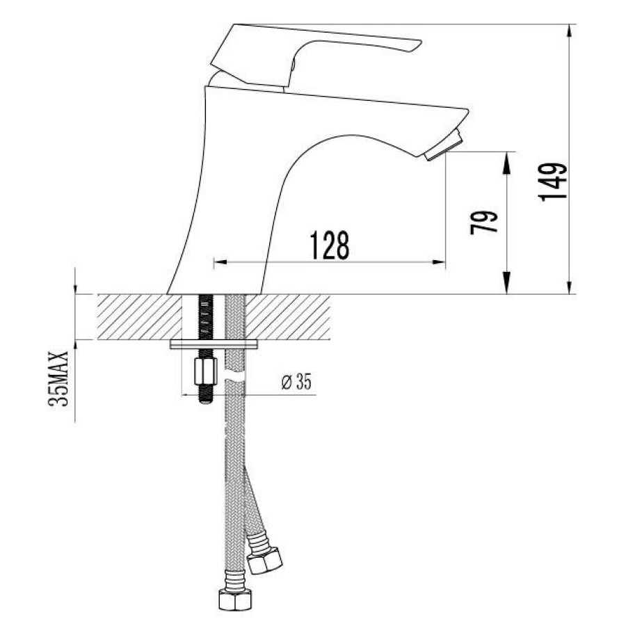 Смеситель для раковины Lemark Unit LM4506C