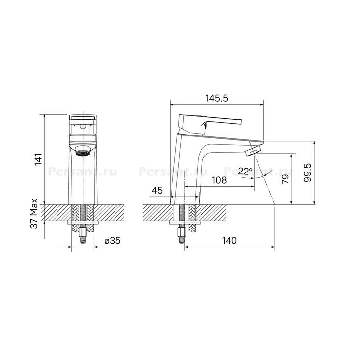 Смеситель для раковины IDDIS Bild BILSB00i01 хром