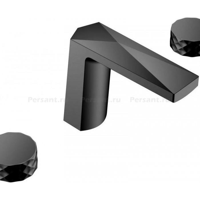 Смеситель для раковины Boheme Venturo 150-B-DIAMOND черный матовый
