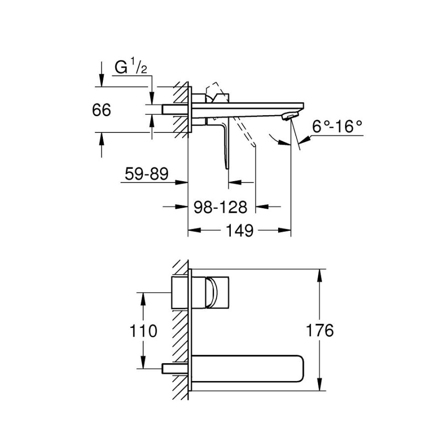 Смеситель для раковины GROHE Lineare 19409DC1