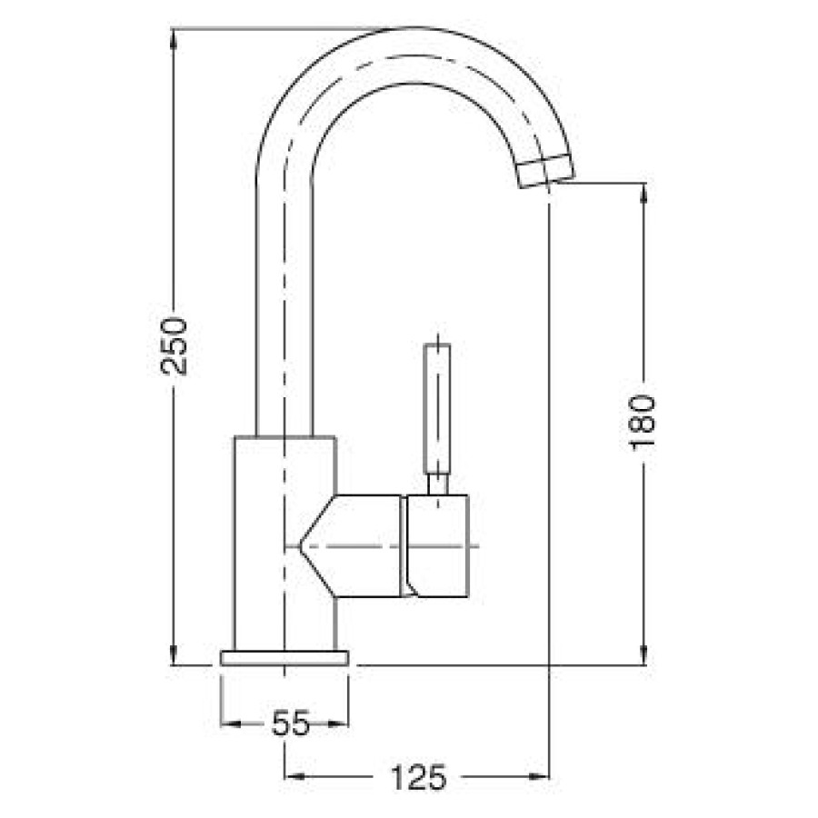 Смеситель для раковины Cezares Olimp OLIMP-LSM2-02-L