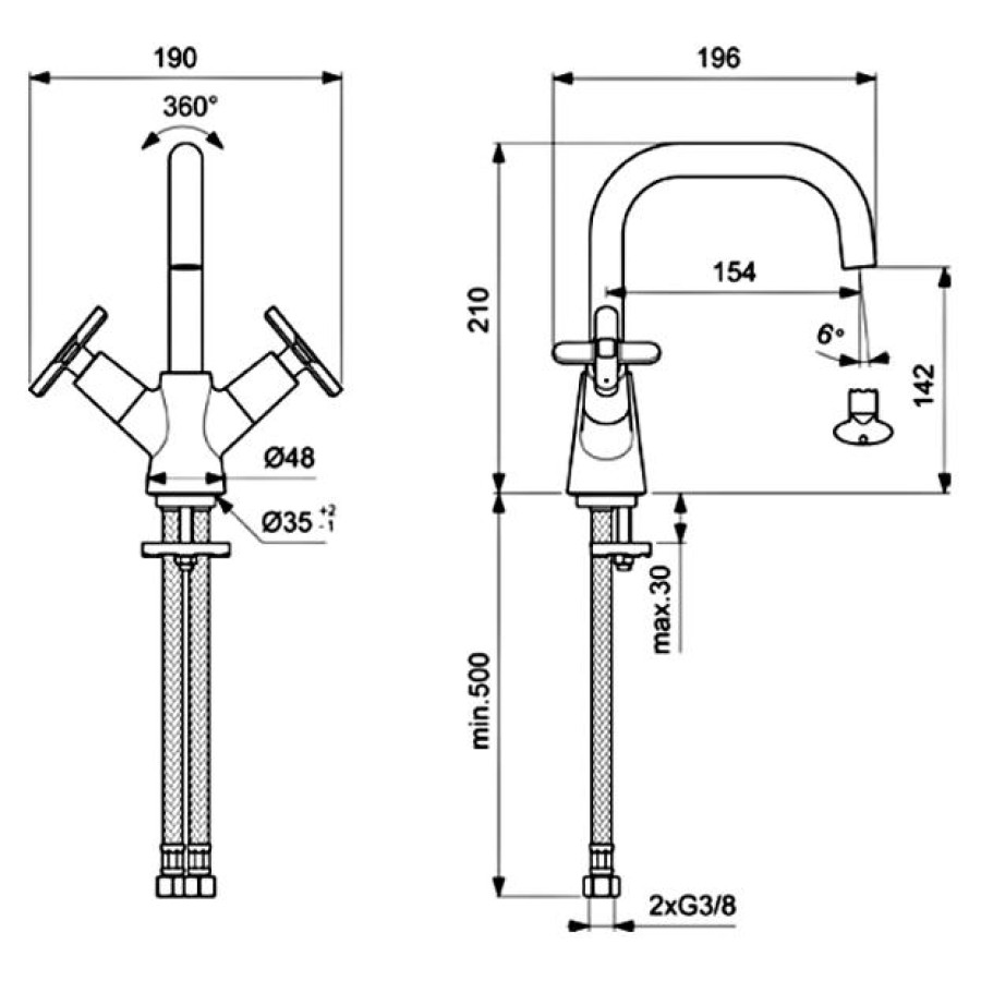 Смеситель для раковины Vidima Арт BA326AA