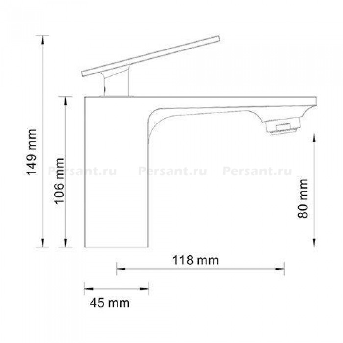 Смеситель для раковины WasserKRAFT Alme 1503 хром