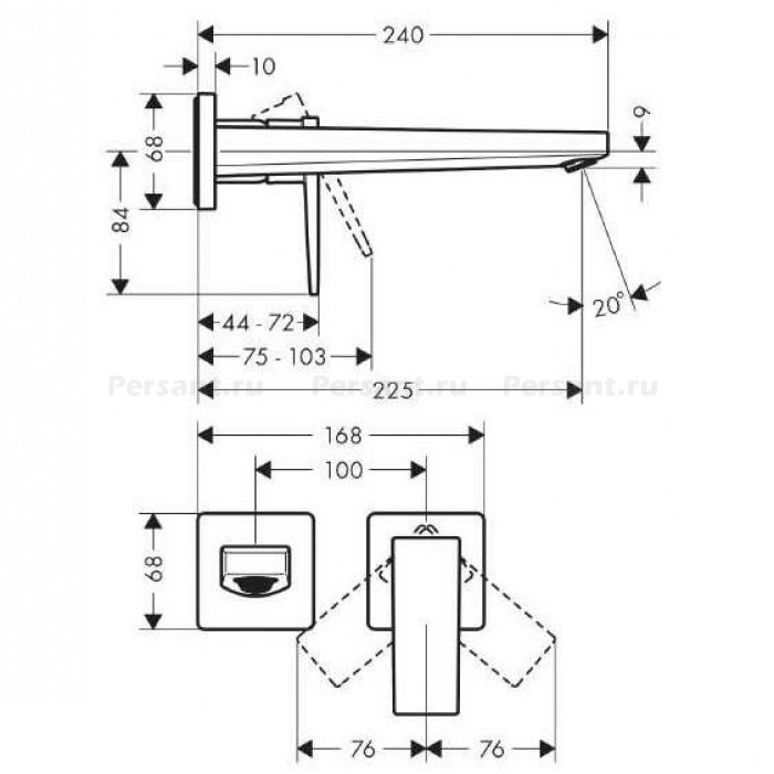 Смеситель для раковины hansgrohe Metropol 32526000 хром