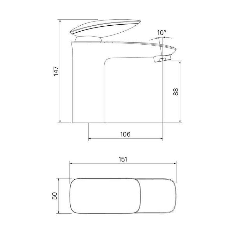 Смеситель для раковины IDDIS Stone STOSB00i01