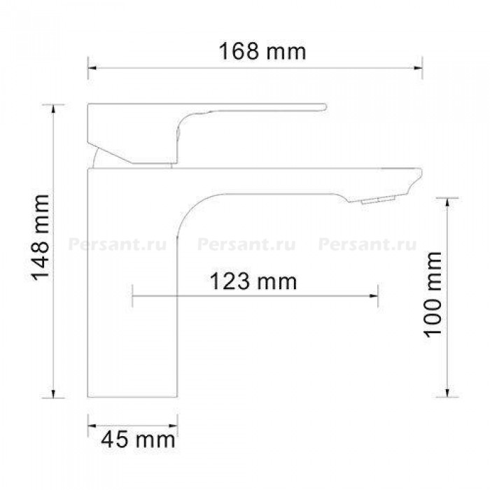 Смеситель для раковины WasserKRAFT Dinkel 5803 хром