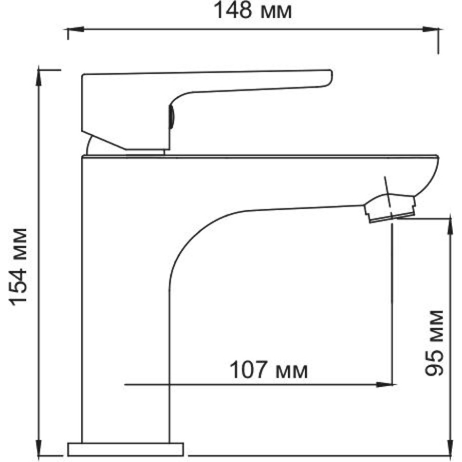 Смеситель для раковины WasserKRAFT Leine 3504