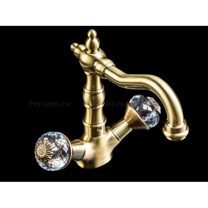 Смеситель для раковины Boheme Flora 312-FL бронза