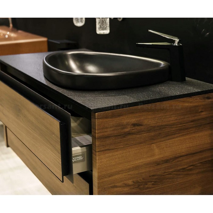 Смеситель для раковины Boheme Venturo 371-B черный/хром