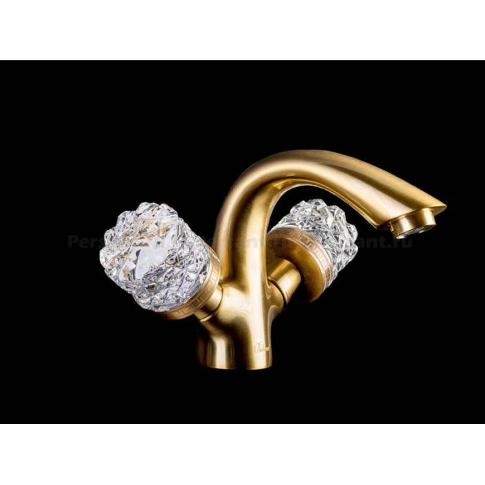 Смеситель для раковины Boheme Crystal 311-CRST бронза