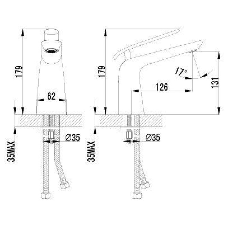 Смеситель для раковины Lemark Melange LM4906CW