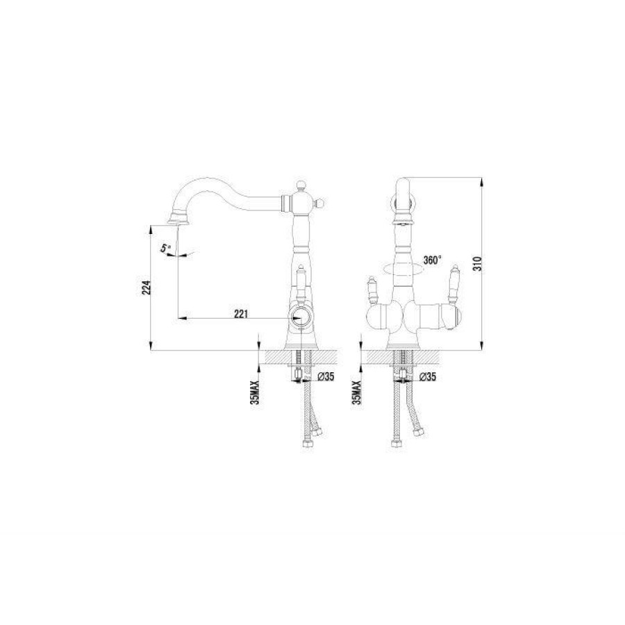 Смеситель для кухни Lemark Comfort LM3065C