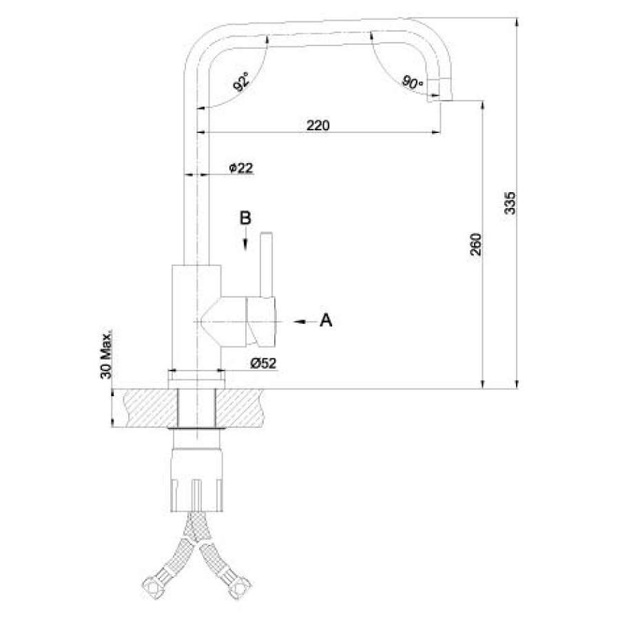 Смеситель для кухни Lemark Expert LM5077S