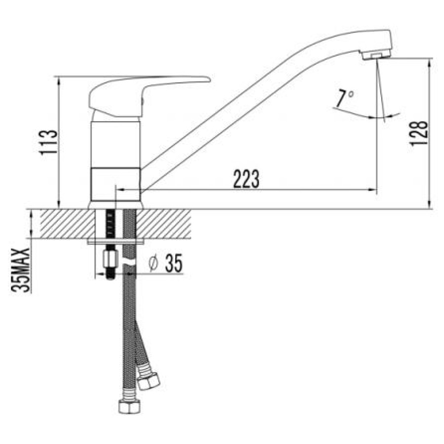 Смеситель для кухни Lemark Pramen LM3304C