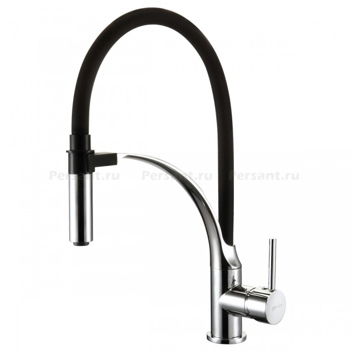 Смеситель для кухни Lemark Soul LM6007C с гибким изливом, хром