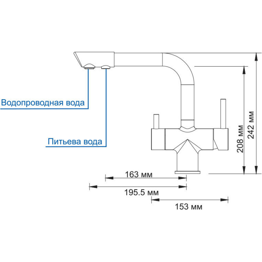 Смеситель для кухни WasserKRAFT A8037