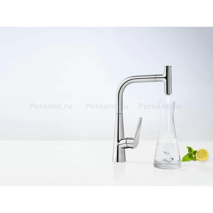 Смеситель для кухни Hansgrohe Talis Select M51 300 1jet 72821800 сталь