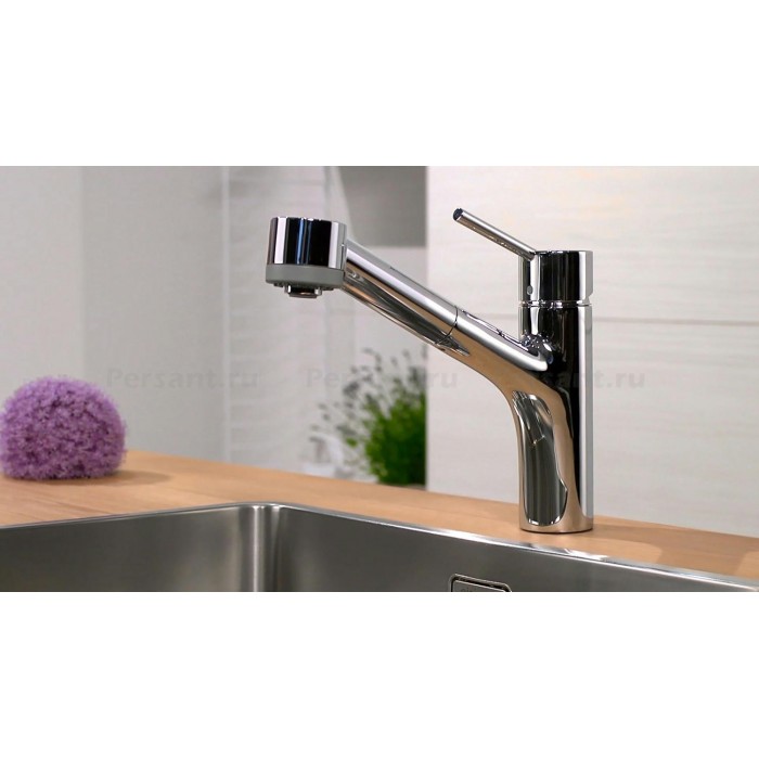 Смеситель для кухни Hansgrohe Talis M52 170 2jet 32841000 с выдвижным изливом, хром