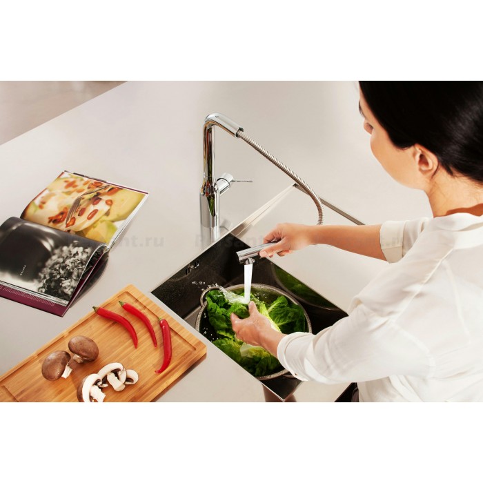 Смеситель для кухни Grohe Essence 30270000 с выдвижным изливом, хром