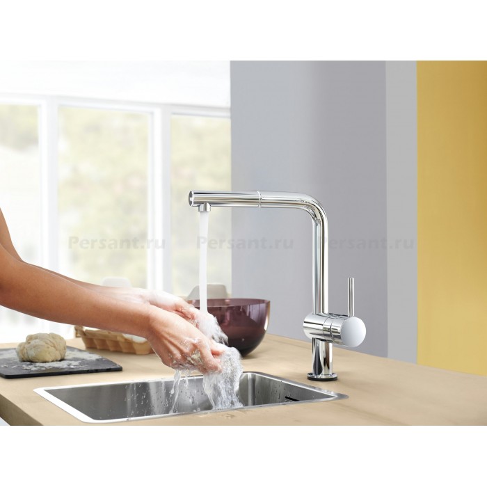 Смеситель для кухни Grohe Minta 32168000 с выдвижным изливом, хром