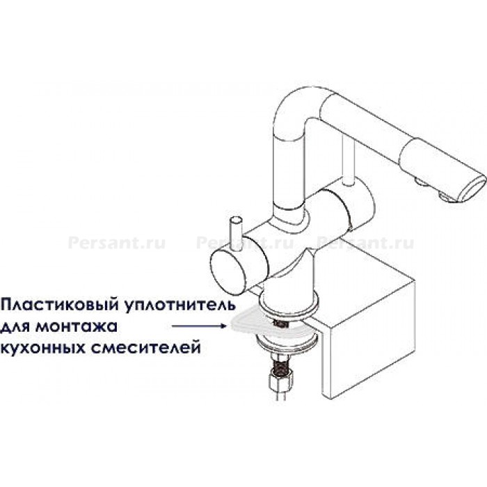 Смеситель для кухни WasserKRAFT A8017 с подключением к фильтру, хром