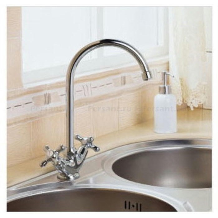 Смеситель для кухни IDDIS Jeals 59000T4C+W04 хром
