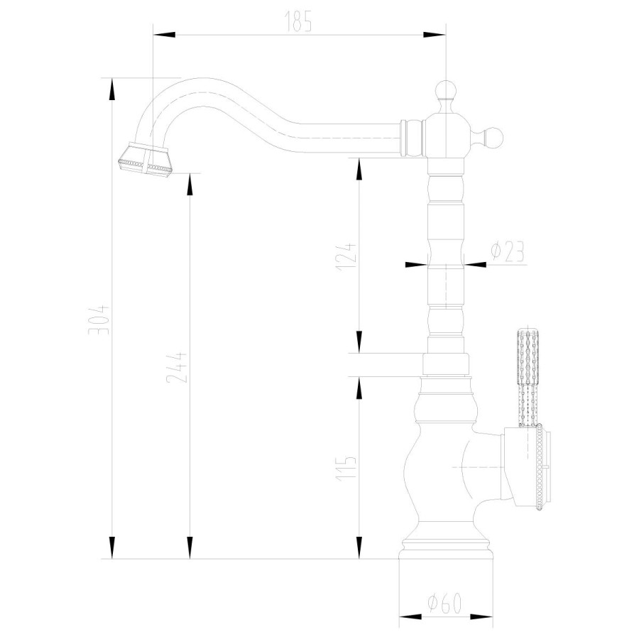 Смеситель для кухни Lemark Jasmine LM6645B